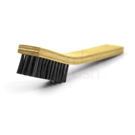 GORDON BRUSH 4 x 11 Row 0.006" SS Wire and Plywood Handle Heavy Duty Scratch Brush 81SSG-12